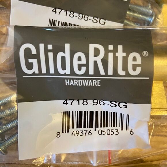 NWT 10 pack GlideRite Hardware Cabinet Drawer Handles Clear Modern Look NEW - Picture 3 of 17